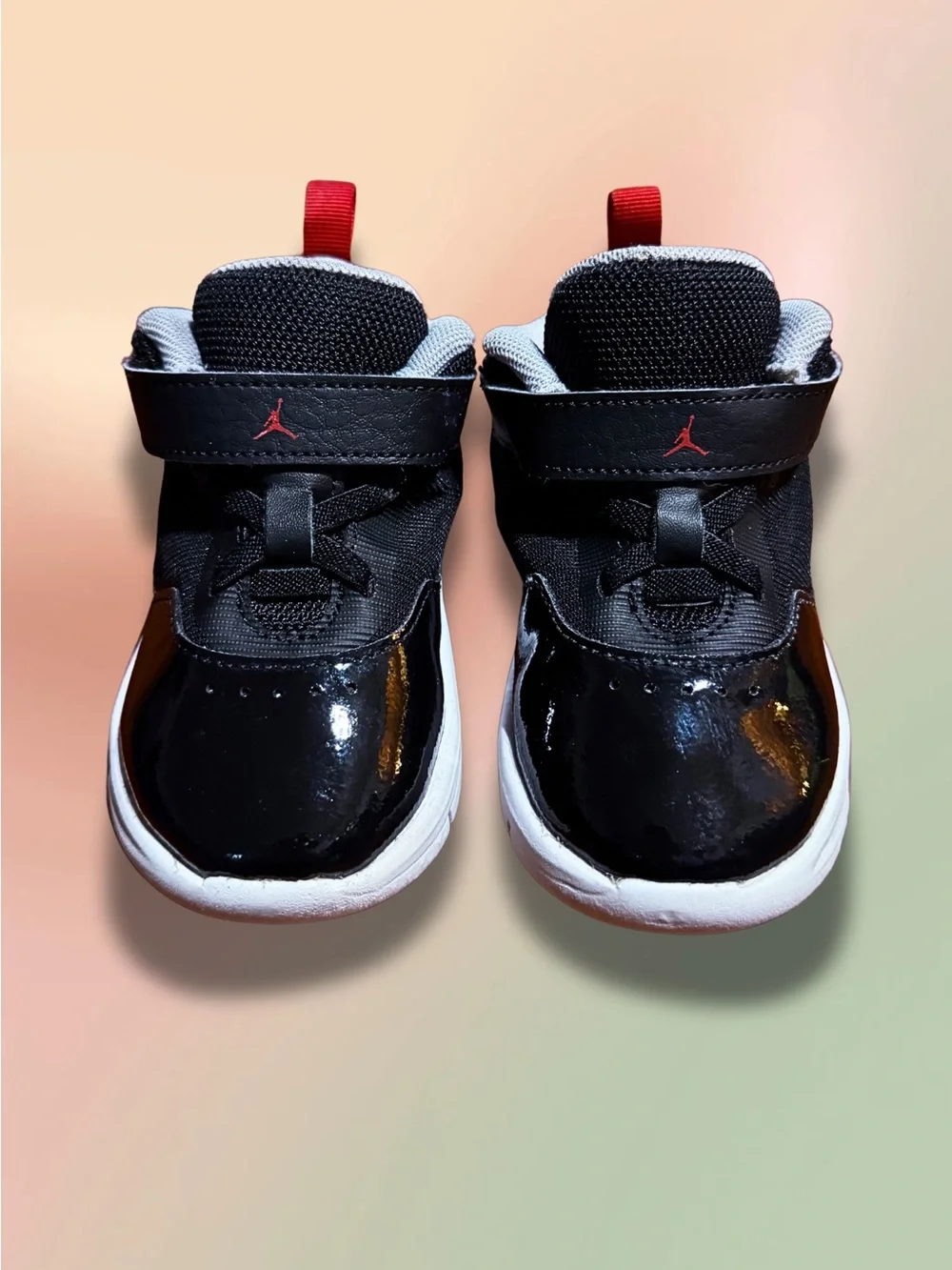 Jordan Stay Loyal 3 Black Cement Toddler 7C Black Red Shoes FB9924-006